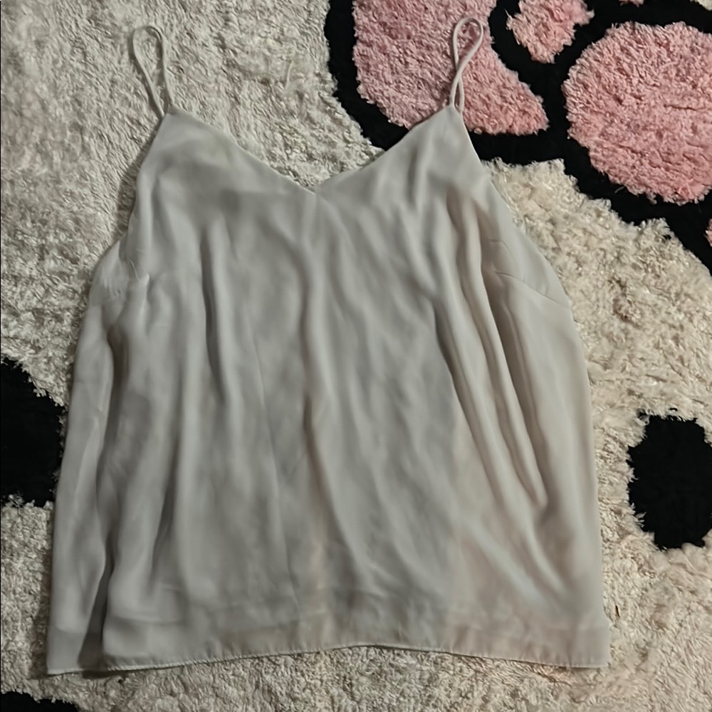 Elegant White Spaghetti Strap Top